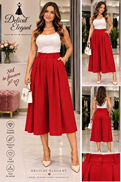 Generic Brand FUSTA PANTALON ROSU