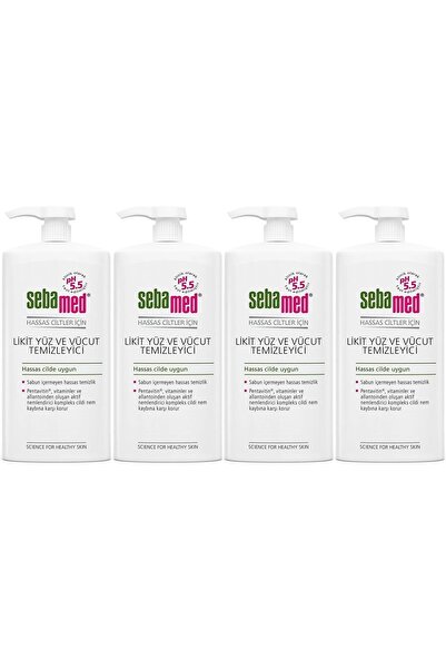 Sebamed Face and Body Cleansing Liquid 750 ml (Set of 4)