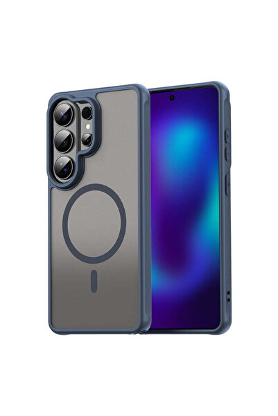 Maxcell Θήκη MagFrost Pro για Samsung S 26, Ματ MagSafe, Παγωμένο Πλαίσιο - Μπλε