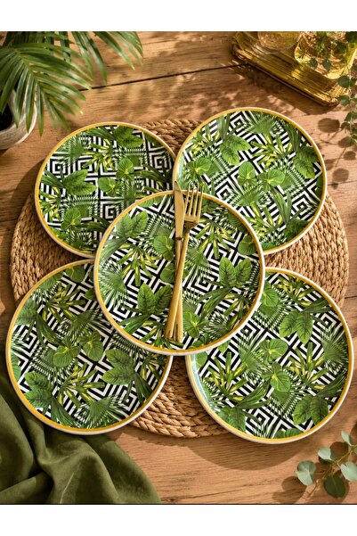 CASA DE BELLA Amazon Gold Gilded Cake Plate for 6 People 19cm