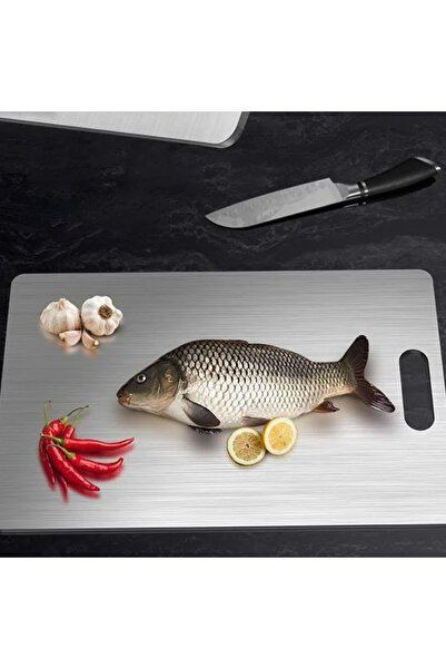 Noonedibs Tavă de Tăiat din Titan Pur – Tavă Alimentară Grad Food Double-Side...