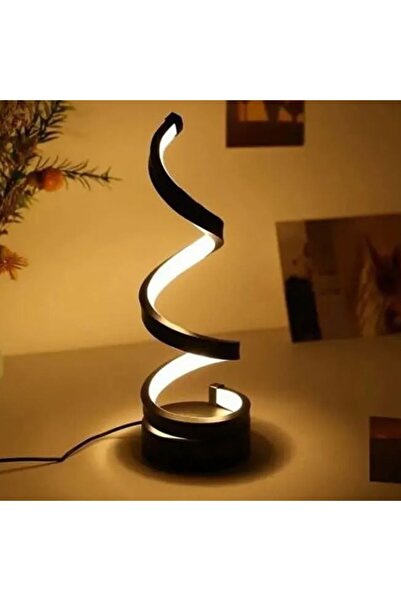 Noonedibs Lampă de Birou în Spirală Modernă LED - USB, Design Compact pentru ...