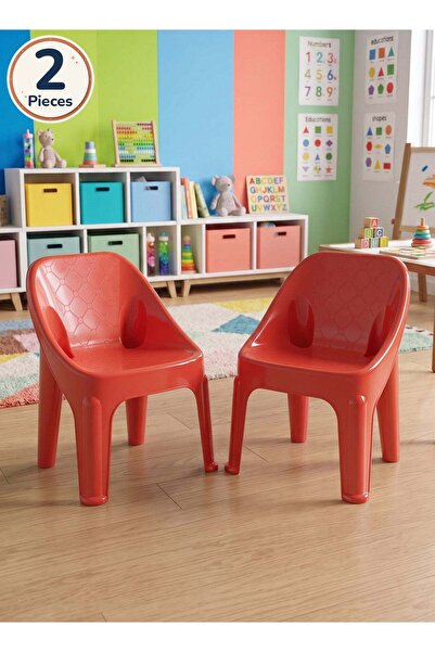 Taimi 2-Pcs Modern Panda Plastic Kids Chair 47x30x37cm, Comfortable Seat for ...