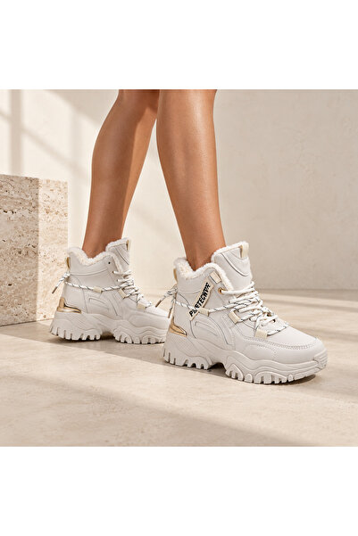 Tmall Adidași de damă, cu căptușeală din fleece, D1457, bej