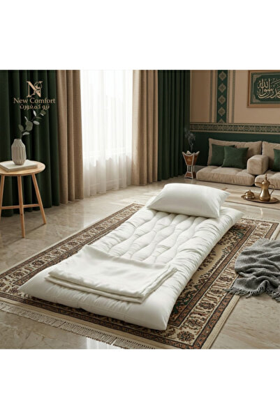 NEW Guest and Travel Package - Mattress + Blanket + Pillow - Off-white color
