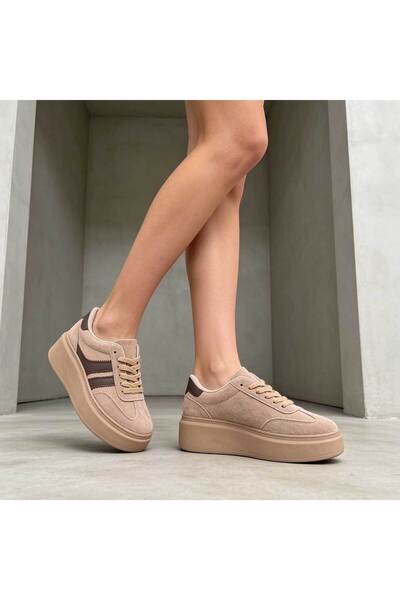 Tmall Adidași de damă, din piele ecologică cu aspect inversat, D1510, kaki