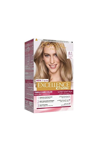 L'Oréal Professional Paris كريم صبغة الشعر لوريال إكسيلنس تريبل كير - أشقر لؤ...