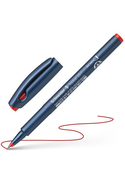 SCHNEIDER Topball 857 Konik Uçlu Roller Kalem 0,6 MmKırmızı