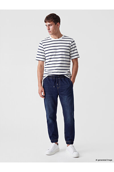 LC Waikiki Nevavm Lcw Jeans with Difference in Color Indigo Denim Straight Lo...