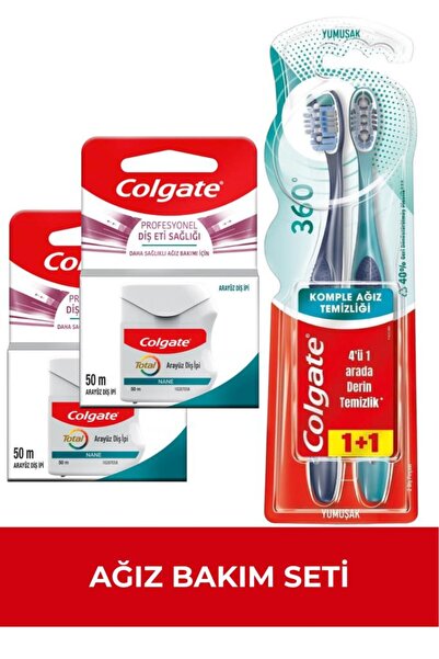 Colgate Diş Eti Sağlığı Rutini: Total Pro Gum Health 50 ml x2 + CTB 360 Soft ...