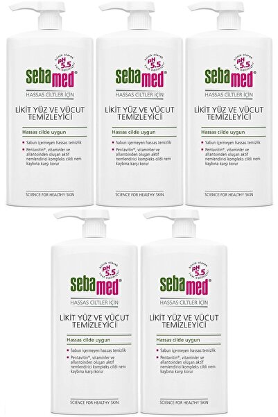 Sebamed Face and Body Cleansing Liquid 750 ml (Set of 5)
