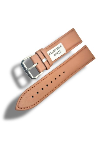 OEM Curea de ceas din piele naturală maro deschis, 20 mm, cataramă clasică, telescoape cu eliberare rapidă incluse gratuit.