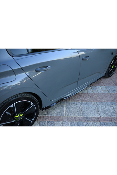TMZ Garage Peugeot 308 GT 2021+ Parlak Siyah Yan Marşpiyel Seti | Sportif Yan...