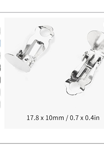 zerzembe Tepsi Küpe Klipsleri Hediyeler 50 Adet Saplama Aksesuarları Ayakkabı Çiçekleri Süs Klipleri Küpe Çantası Rhinestones Klipsi Toka Yayları Yüksek Elastikiyet Küpe Sırtları Bulgular