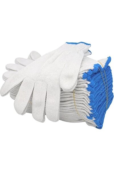Generic 12 Pairs Cotton Blend Work Gloves, Wear-Resistant and Non-Slip for Me...