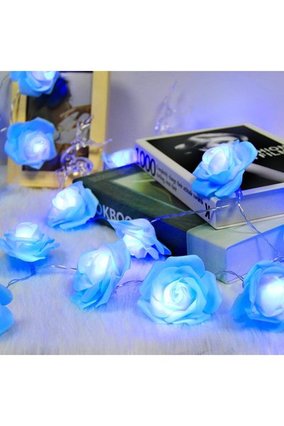 EHOME 10 مصابيح LED على شكل زهرة الورد، إضاءة خيالية لتزيين الغرف والحفلات، آ...