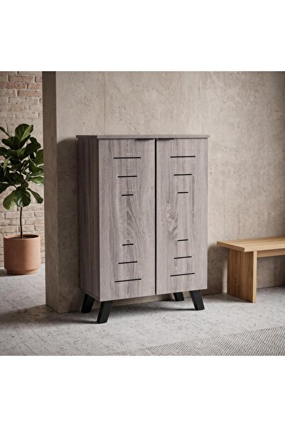 Kreslo Modern Wood Planer with 2 Doors - Grey Color