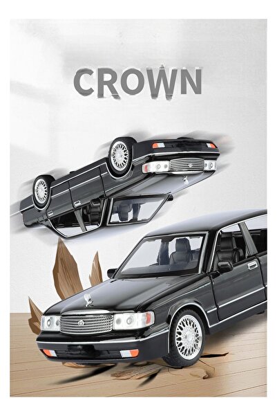 mtaha 1:32 Scale Model Car Toy of Toyota Crown in Black Color, with Openable ...