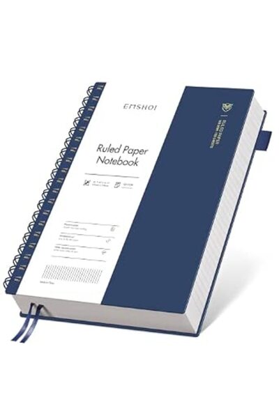 GENERAL EMSHOI B5 Spiral Notebook College Ruled Lined Journal, Large 7.48" X ...