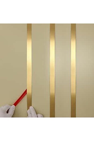 Taaizau Gold Metalized Brushed Finish Molding Trim, Peel and Stick Strip for ...