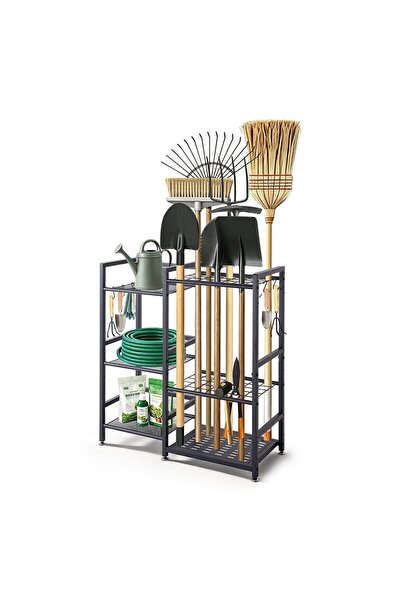 Vivatechnix Organizator pentru unelte de gradina si scule, 3 x niveluri, Otel...