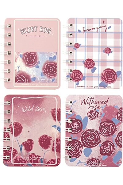 KASTWAVE 4PCS Pocket Spiral Notebooks, A7 Mini Notepads Small Pocket Notebook...