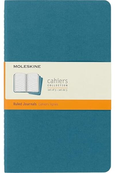 GENERAL MOLESKINE Cahier Journal, Set 3 Notebooks with Ruled Pages, Cardboard...