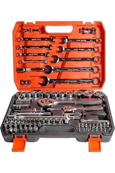 PERFORLLD 82 PCS Mechanic Socket Tool Kit Set, Professional Car Repair Tool W...