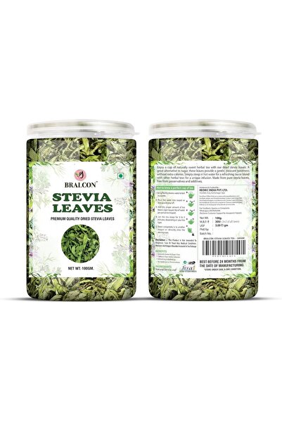BRALCON Sugarfree Sweetener - 100% Pure Stevia Leaves Extract - Natural Stevia Dry Leaves 100gm |Sugar Free/Zero Calorie Leaves/Sugar free sweetener Extract