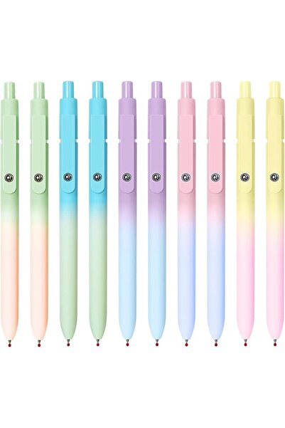 GENERAL UIXJODO Gel Pens, 10 Pcs Black Ink Pens for Women, 0.7mm Medium Point...