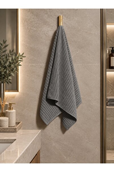 Madame Coco Carla face towel - anthracite