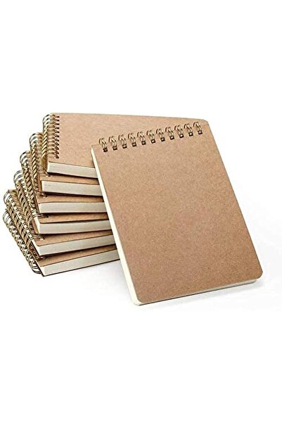 ELECDON A6 Kraft Cover Notebook, 70 Sheets, Starter Sketch Book and White Car...