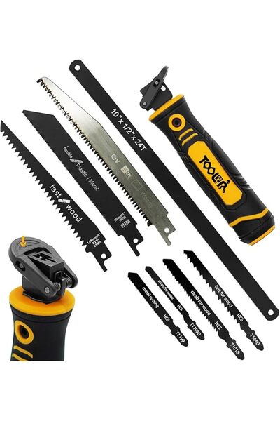 GENERAL TOOLAN: 8-In-1 Multi Blades Hand Saw, Drywall Cutter, Hacksaw for She...