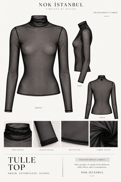 NOK İSTANBUL The Whisper Blouse Black