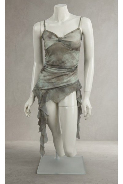kadina Strappy Blouse with Asymmetrical Ruched Design and Ruffles