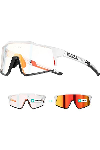 KAPVOE Photochromic Cycling Sunglasses for Men and Women K9022