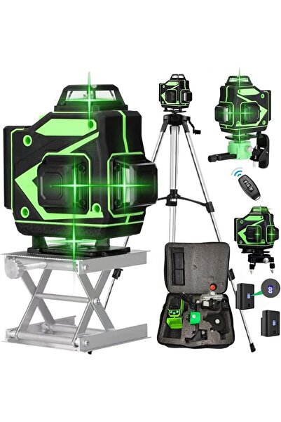 Generic 16 Lines 4D Laser Level 360° Horizontal Vertical Line Laser, 2xRechar...