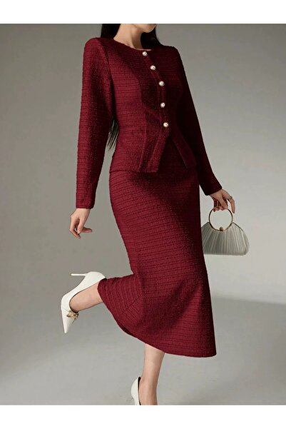 Generic Brand modest Skinny Women's Blazer Set