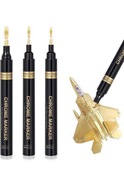 Arabest Liquid Mirror Chrome Markers: 3 Paint Pens, Permanent Marker for Mode...
