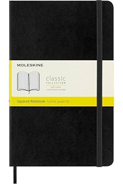GENERAL Moleskine Soft Large Squared Notebook Black