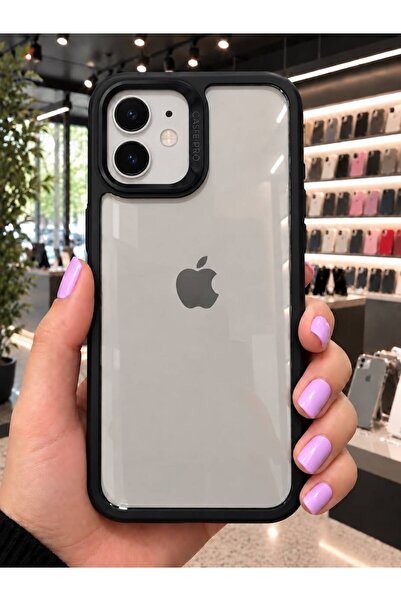 Barbanti iPhone 11 Uyumlu Şeffaf Kılıf Yükseltilmiş Kamera Korumalı Darbe Emi...