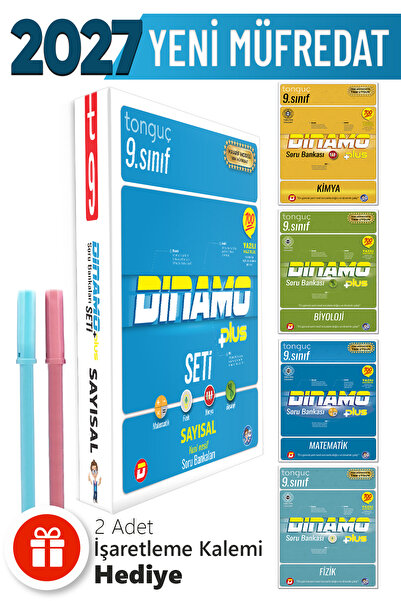 Tonguç Yayınları 9. Sınıf Dinamo Plus Seti + Hediyeli