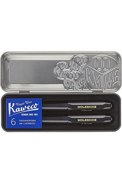 Moleskine : X KAWECO PEN SET MEDIUM NIB BLACK
