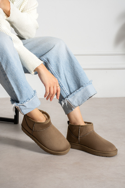Vaghessa Shoes Vaghessa Nesta – VİZON Kadın Süet İçi Kürklü Kısa Kışlık Bot