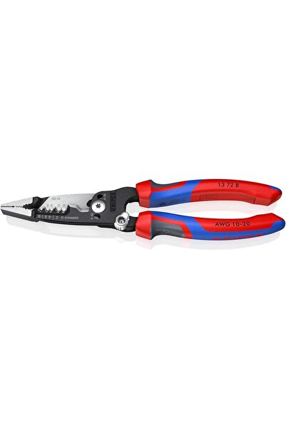 Knipex أدوات 13 72 8 أداة تجريد الأسلاك المطروقة، مقاس 8 بوصات