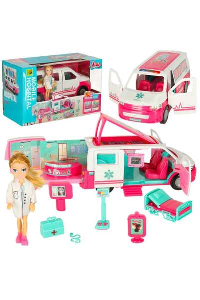 kik Ambulance mobile hospital doll accessories