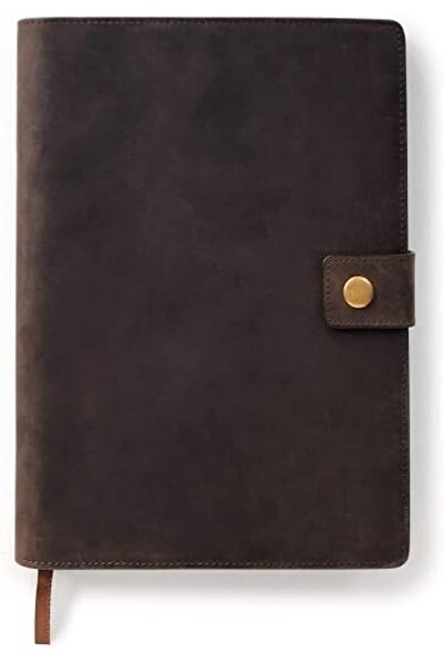 GENERAL Full Grain Premium Leather Refillable Journal Cover with A5 Lined Not...