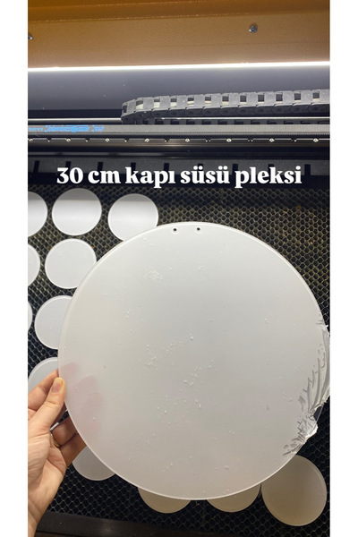 30 Cm Şeffaf Kapı Süsü Pleksi
