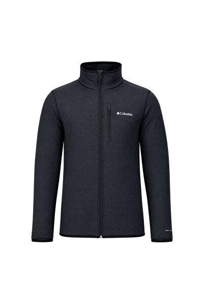 Columbia Essential Hike Grid Fleece Full Zip 2136841-010 Erkek Sweatshirt Siyah
