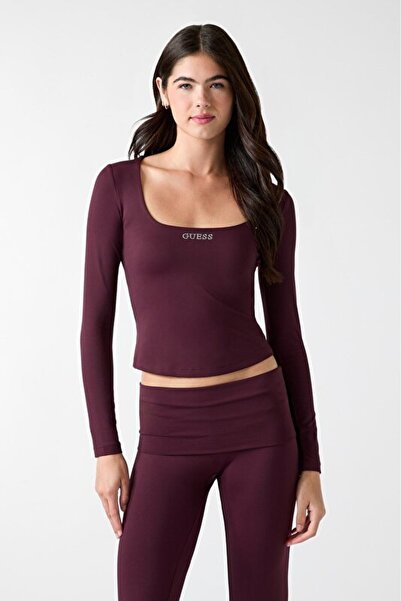 Guess BORDO TAŞLI LOGOLU KADIN ÜST